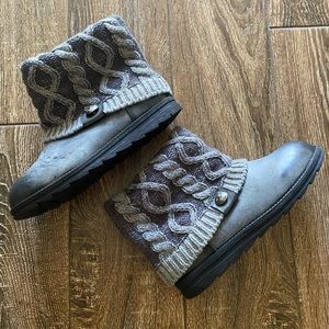 MUK LUKS gray booties